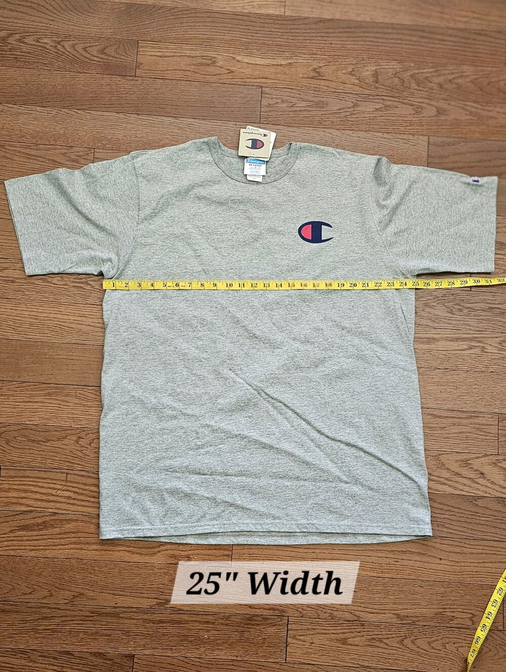 Champion Men's 'Big C' Logo Short Sleeve 'Heritage' Relaxed Fit Heavyweight Tee - Picture 3 of 10
